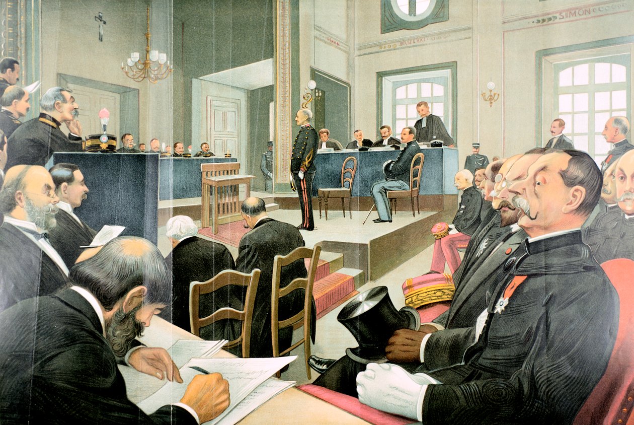 Rettssak mot Albert Dreyfus, Rennes, Frankrike, 1899 av Unbekannt