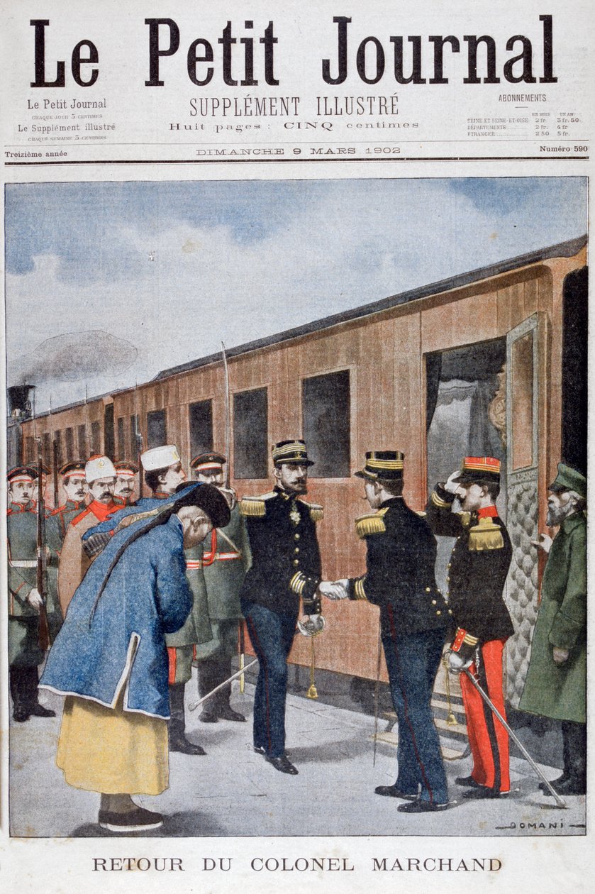 Oberst Marchands retur til Kina, 1902 av Unbekannt