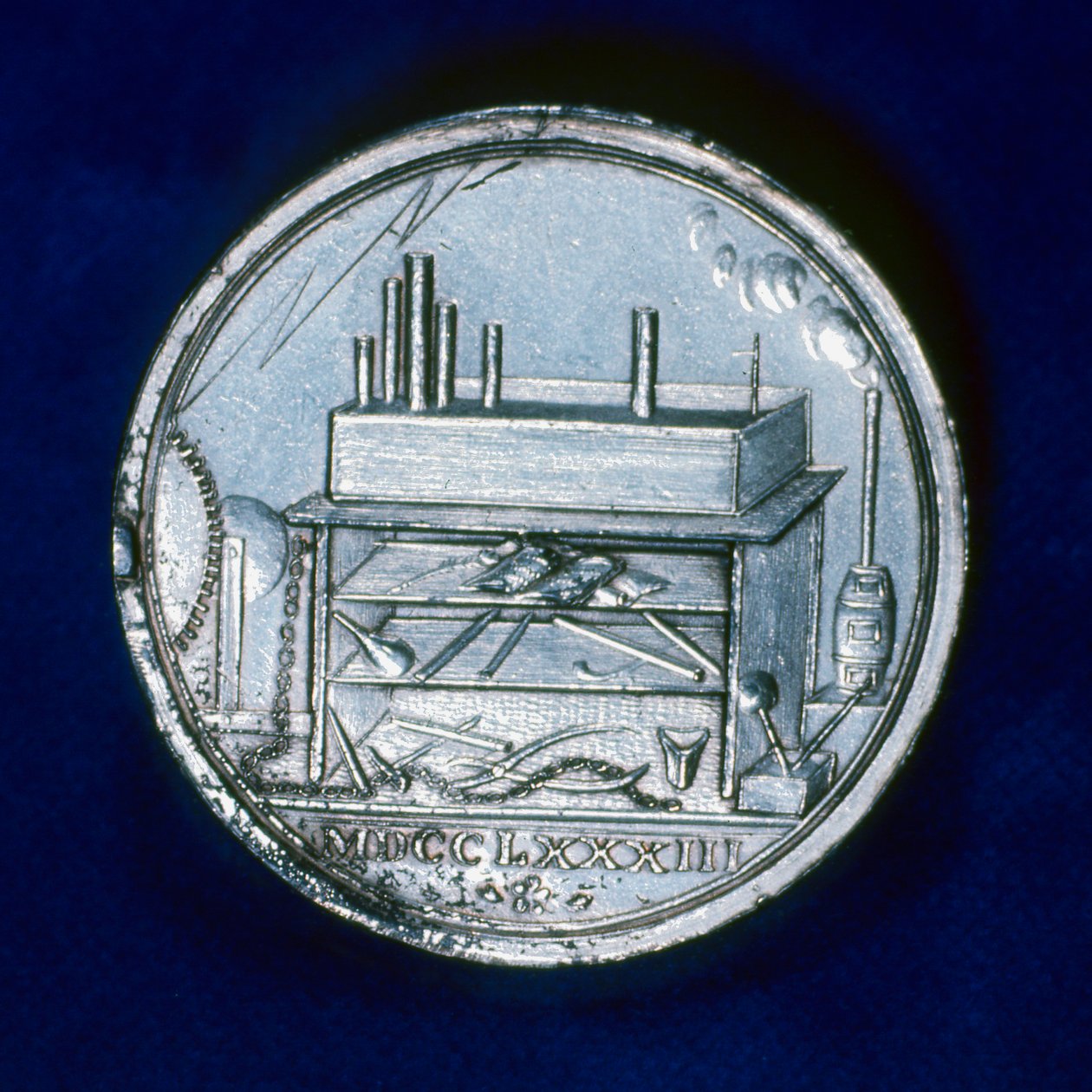 Baksiden av minnemedaljen for Joseph Priestley, engelsk kjemiker, 1803 av Unbekannt