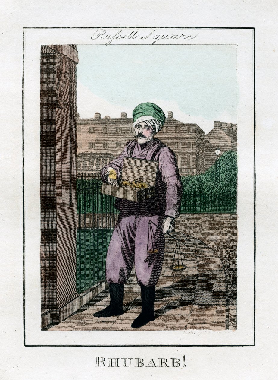 Rabarbra, Russell Square, London, 1805 av Unbekannt