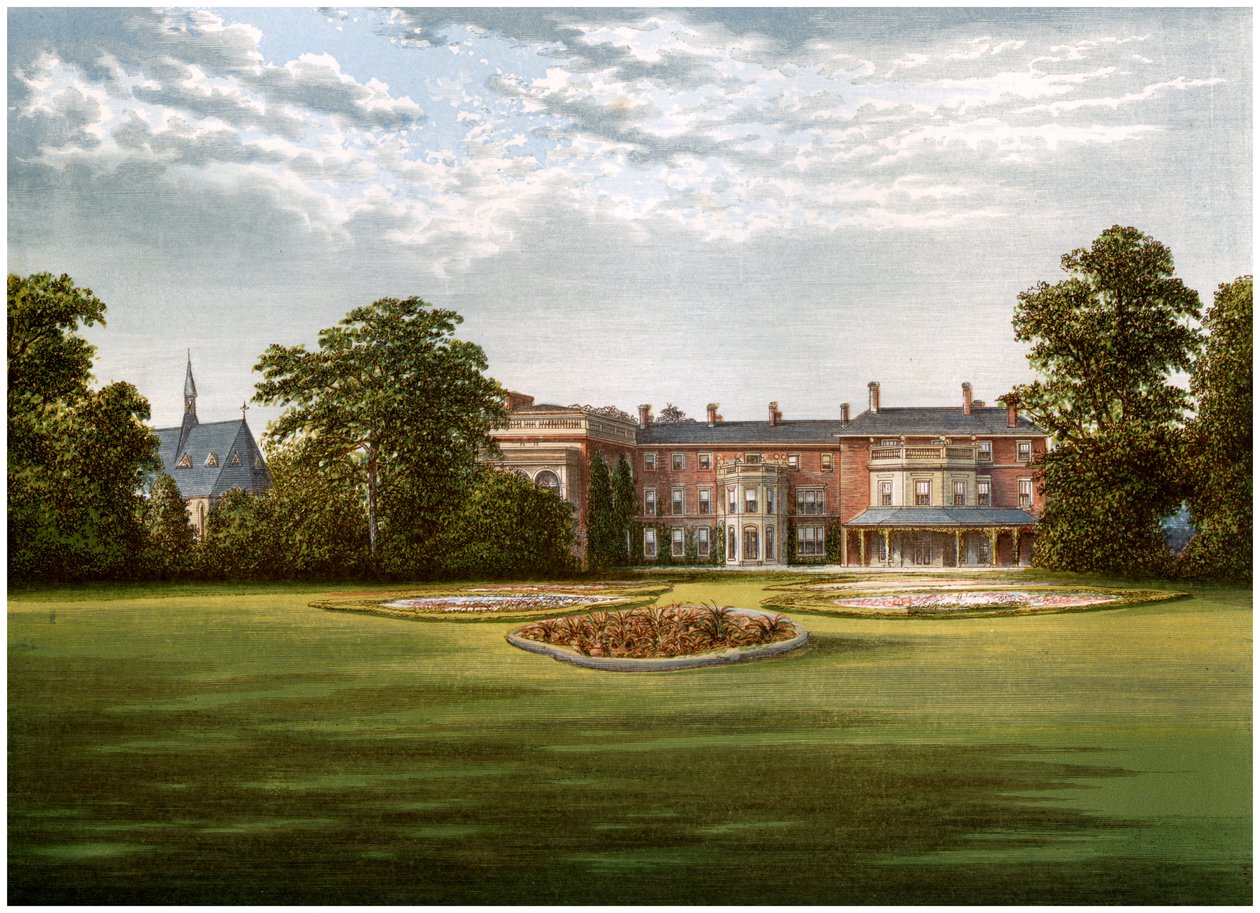 Rhydd Court, Worcestershire, hjemmet til Baronet Lechmere, c1880 av Unbekannt