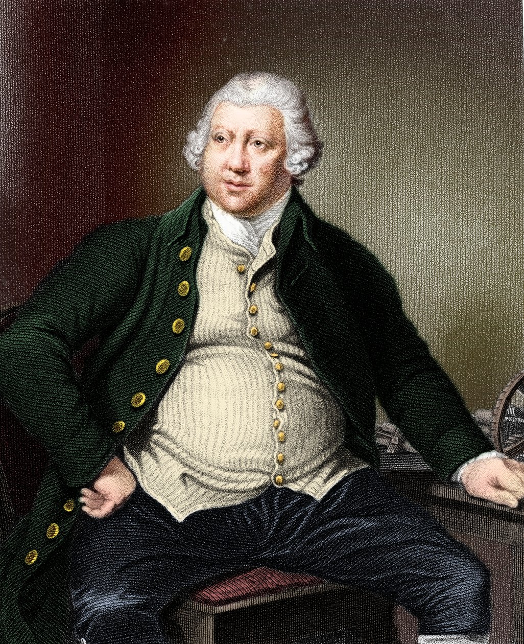 Richard Arkwright 1732-1792, britisk industrimann og oppfinner av Unbekannt