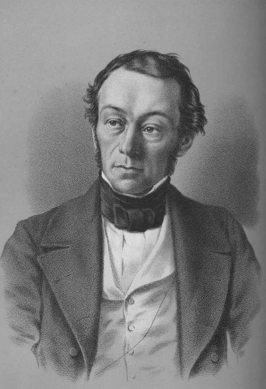 Richard Cobden , britisk produsent, politiker og frihandelsforkjemper, c1850 1936 av Unbekannt