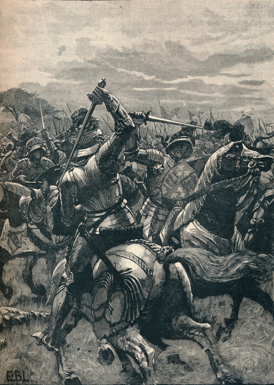 Richard III i slaget ved Bosworth, 1485 1905 av Unbekannt