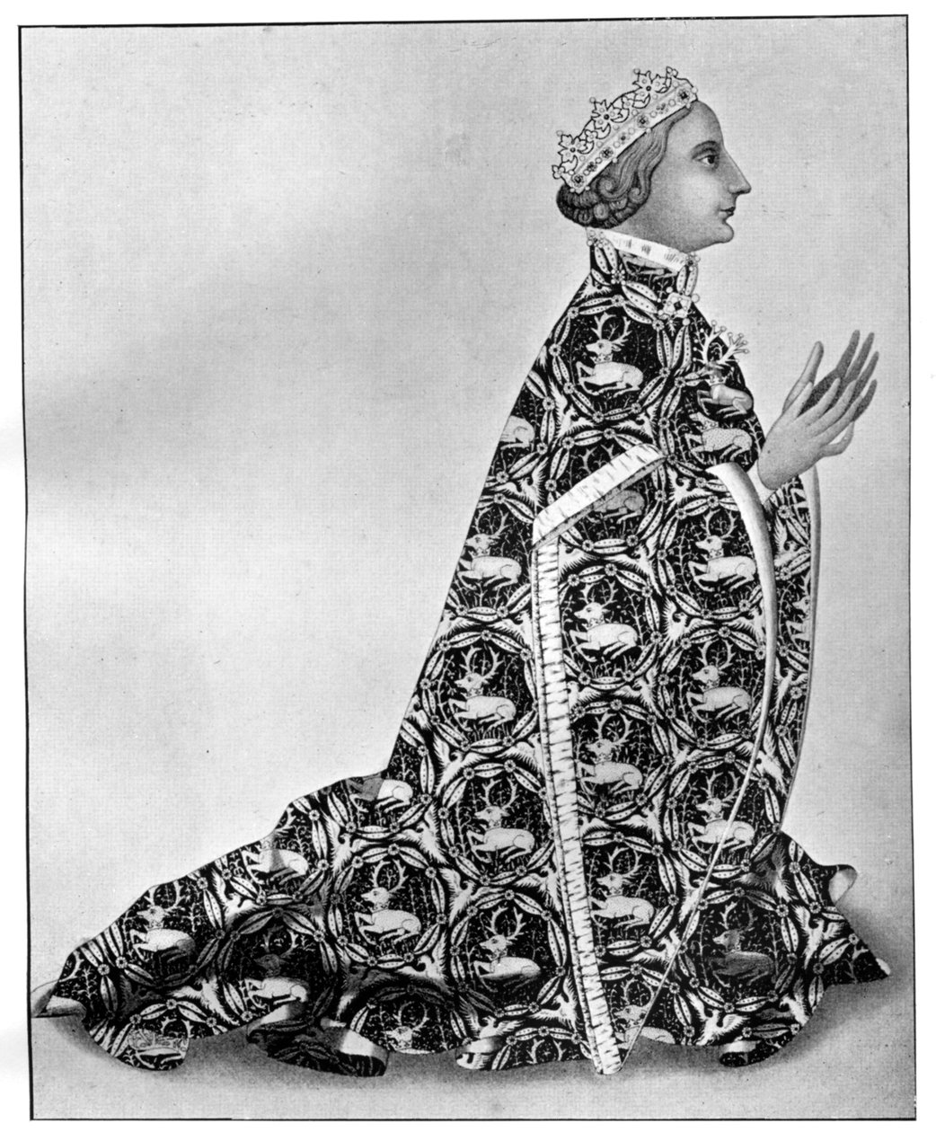 Richard II ved hans andakter, ca 1380, 1910 av Unbekannt