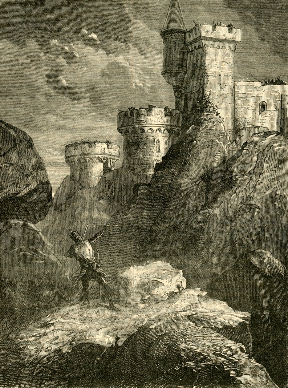 Richard I. såret ved beleiringen av Chaluz-slottet, 1199, 1890. av Unbekannt
