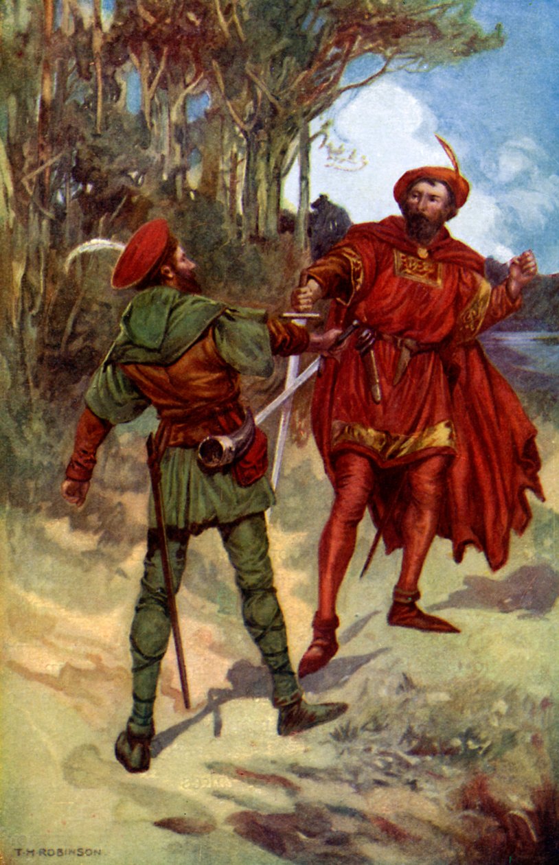 Richard I og Robin Hood, 1925 av Unbekannt