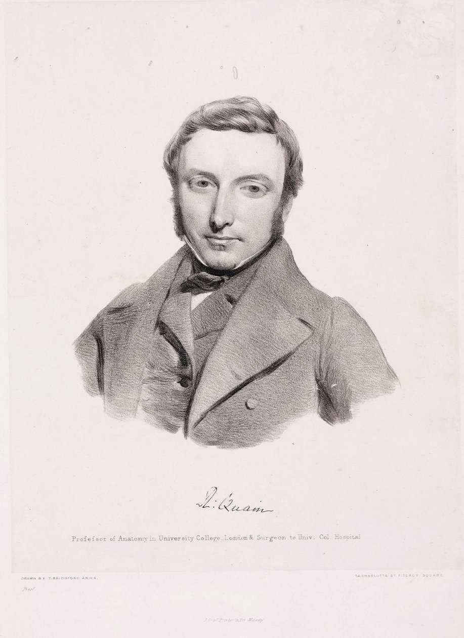 Richard Quain, irsk kirurg, ca 1850 av Unbekannt