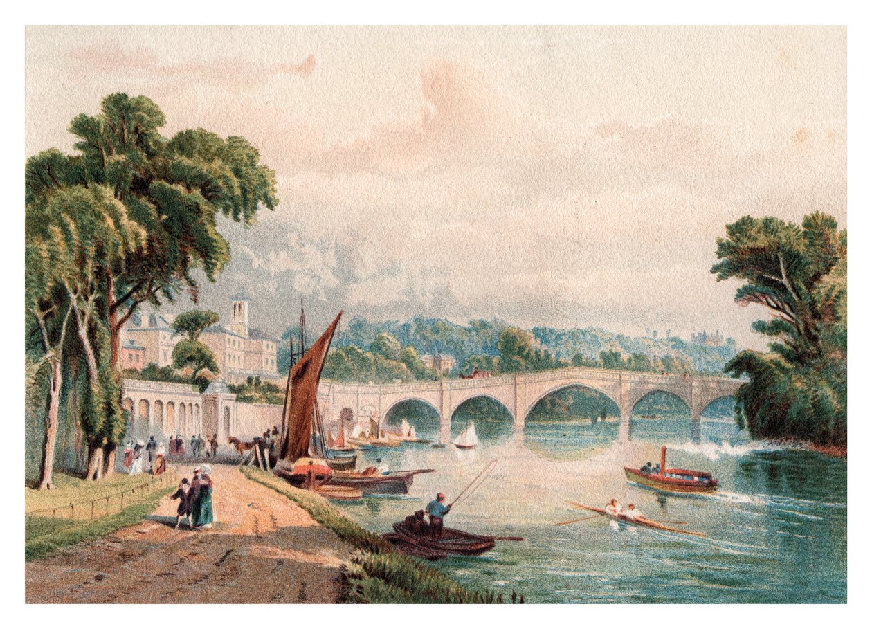 Richmond Bridge, 1880 av Unbekannt