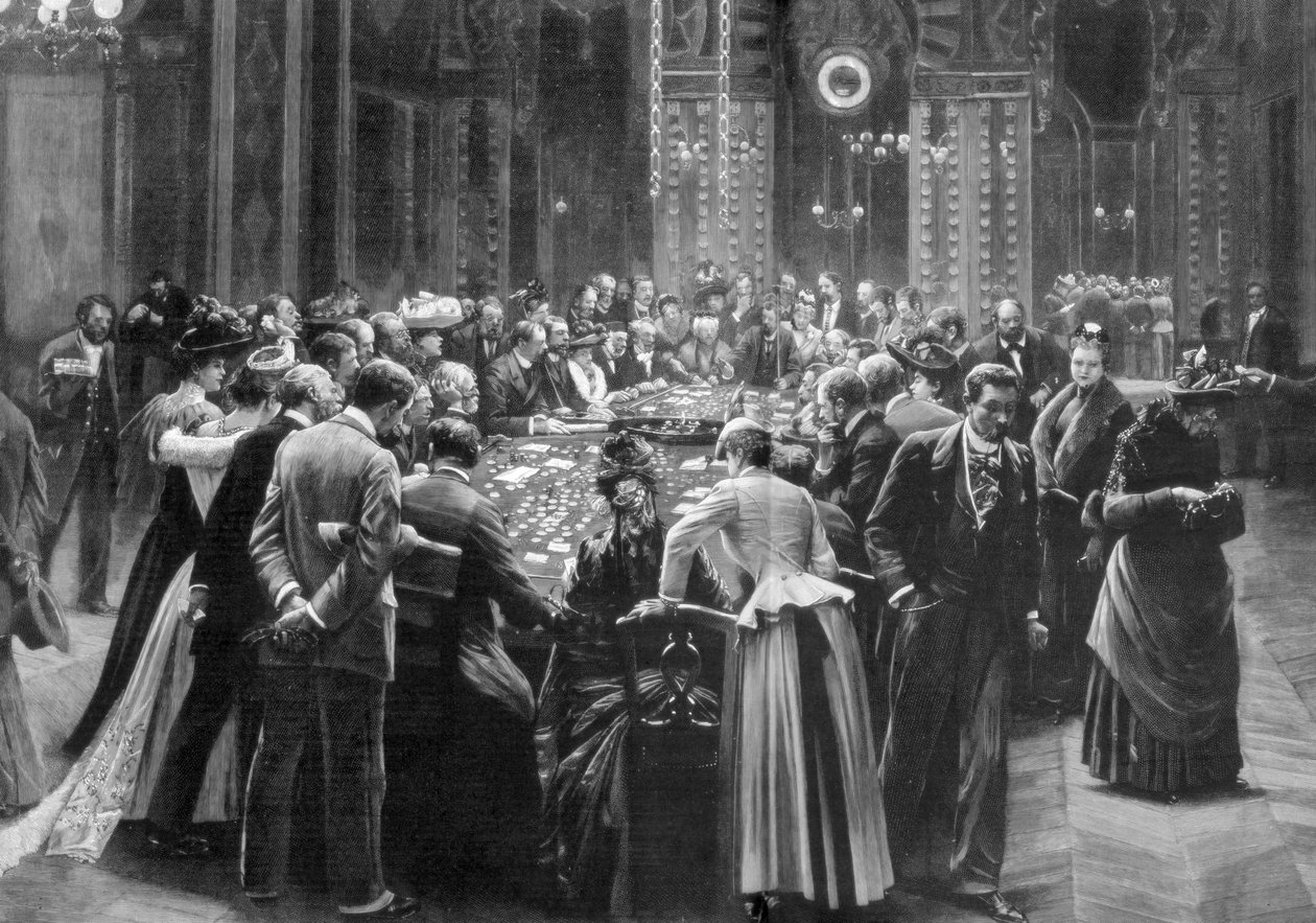 Ingenting går lenger, gamblingrommene i Monte Carlo, Monaco, 1890 av Unbekannt