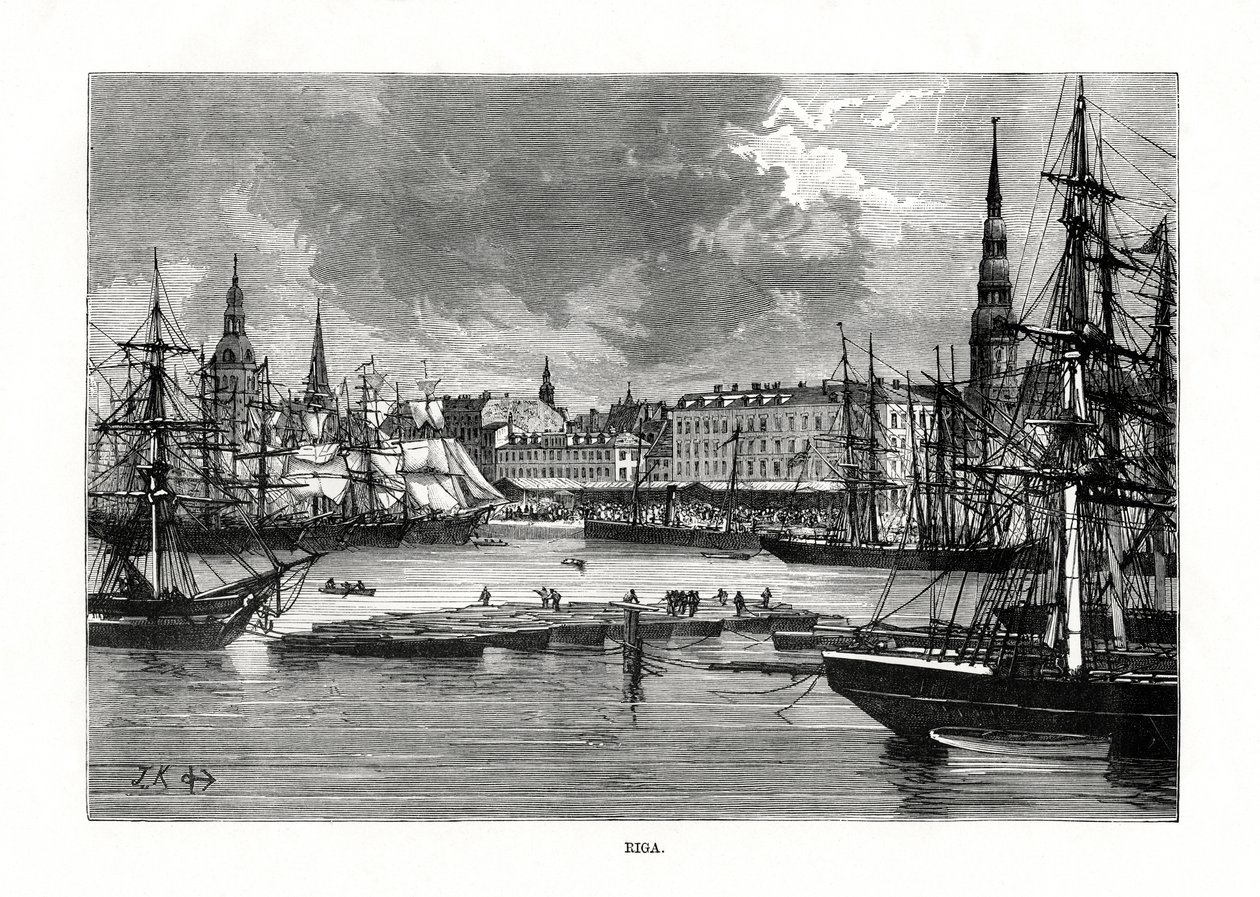 Riga, Latvia, 1879 av Unbekannt