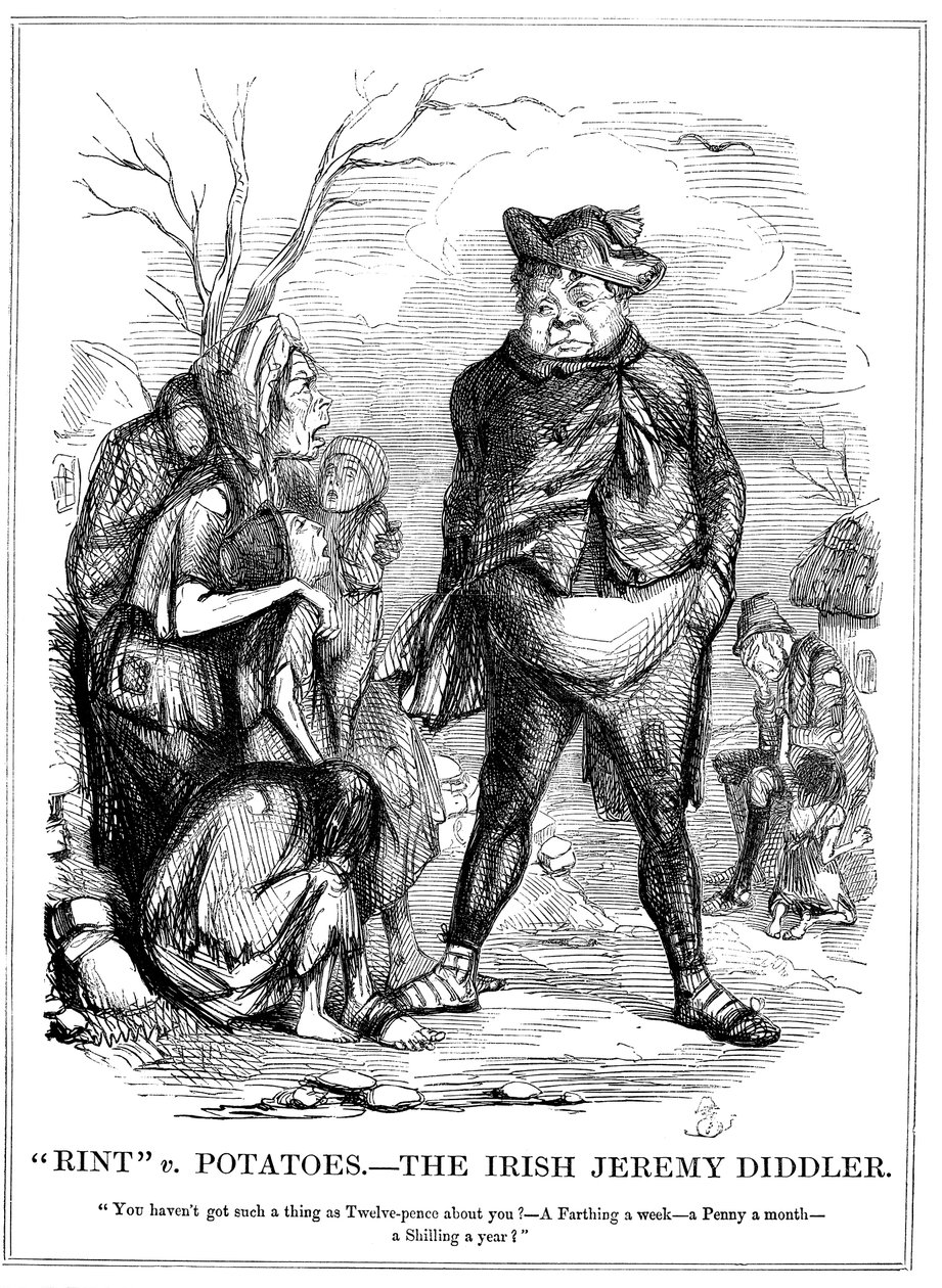 Rint v Potatoes - Den irske Jeremy Diddler, 1845 av Unbekannt