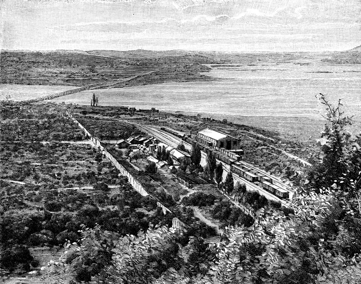 Rio Laja and the Biobio Confluence, Chile, 1895 av Unbekannt