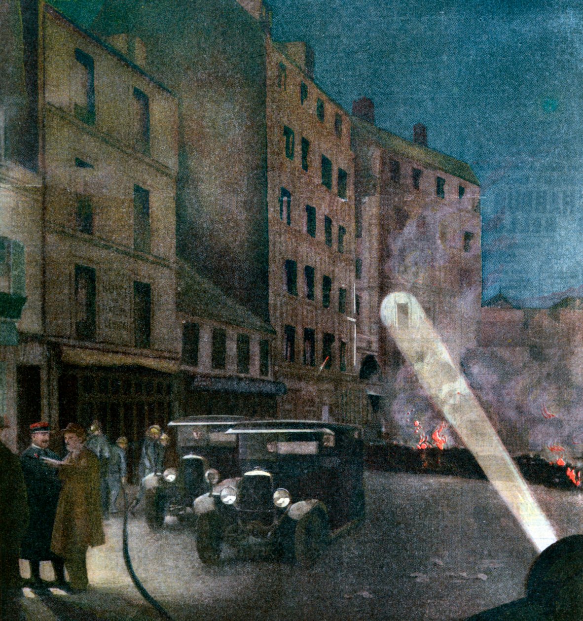 Opprør på Rue Nationale, Paris, 1934 av Unbekannt