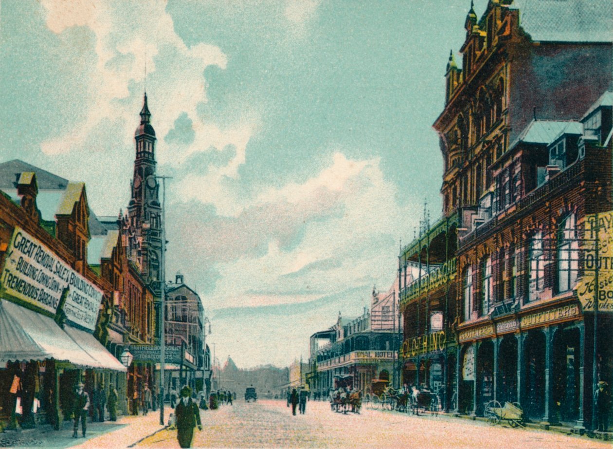 Rissik Street, Johannesburg, c1908 av Unbekannt
