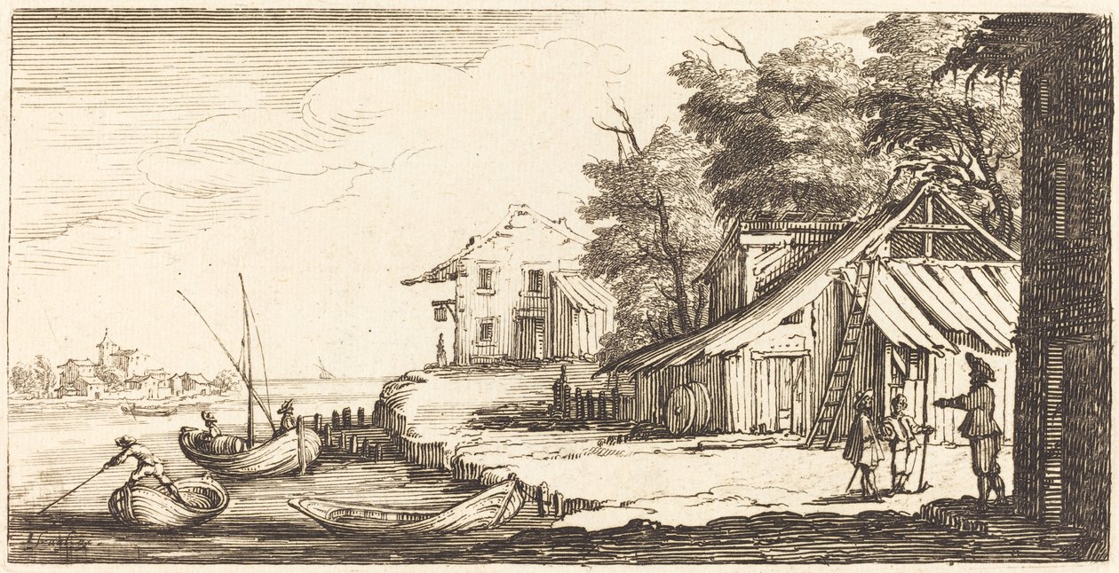 River Bank, 1635 eller senere. av Unbekannt