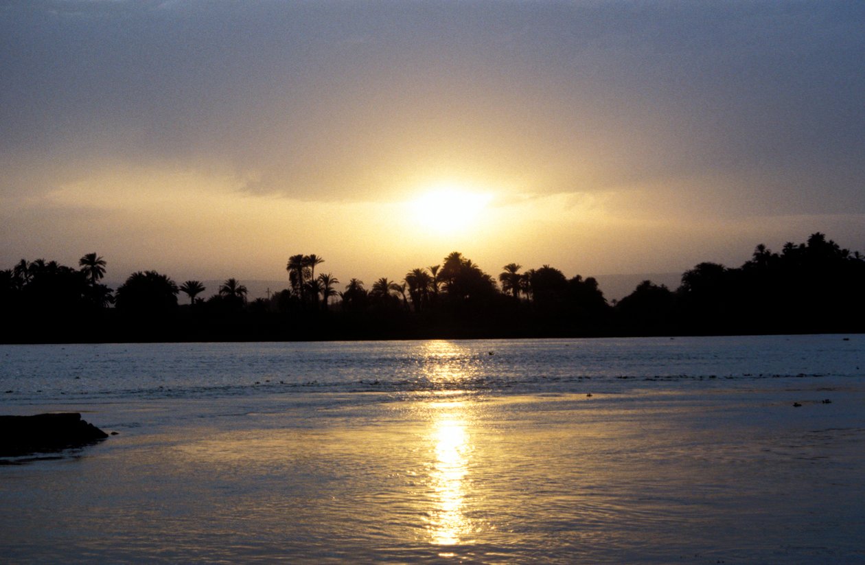 Nilen ved solnedgang, Egypt av Unbekannt