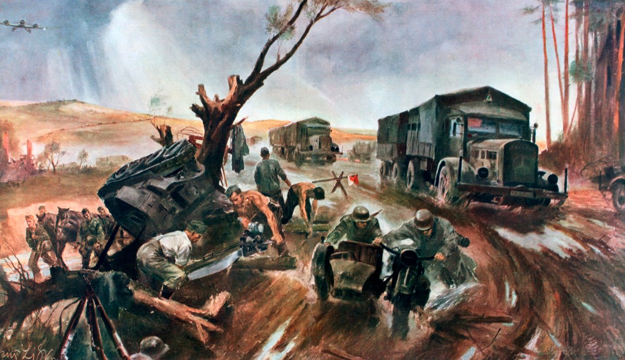 Road to the Front, overlegen tysk organisasjon, 1941 av Unbekannt
