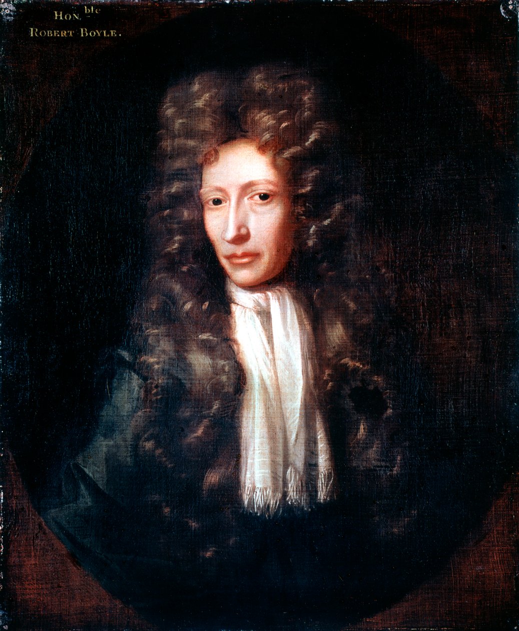 Robert Boyle , irskfødt kjemiker og fysiker, c1689-1690 av Unbekannt
