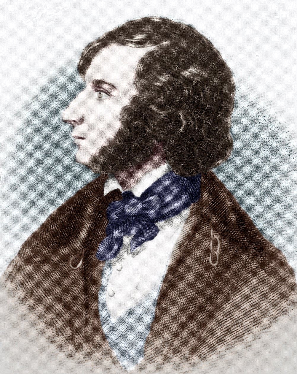 Robert Browning - portrett av den engelske poeten og dramatikeren av Unbekannt