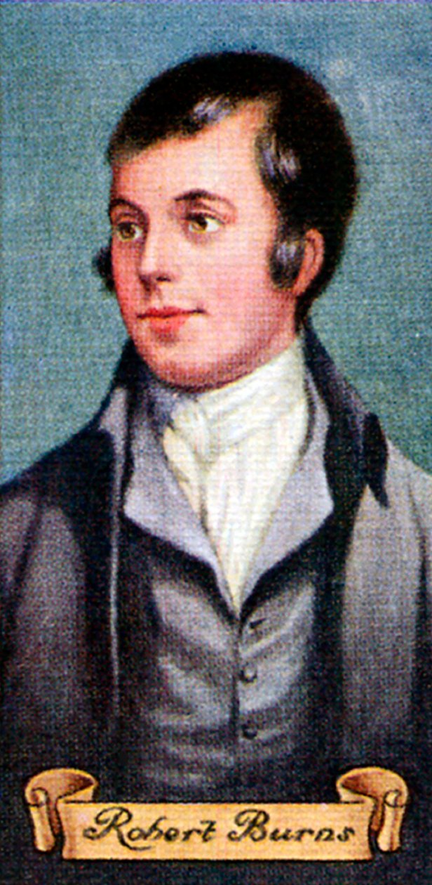 Robert Burns, hentet fra en serie sigarettkort, 1935 av Unbekannt