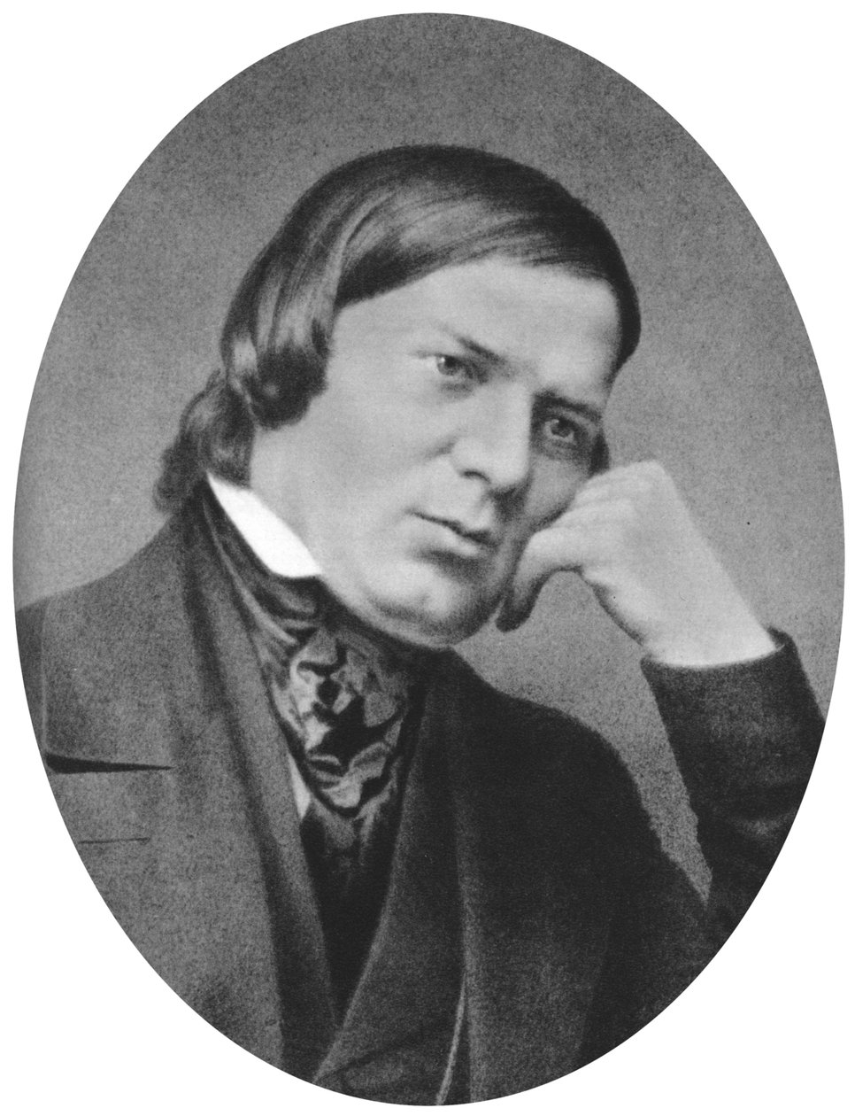 Robert Schumann 1810-1856 var en tysk komponist, estet og innflytelsesrik musikkritiker av Unbekannt