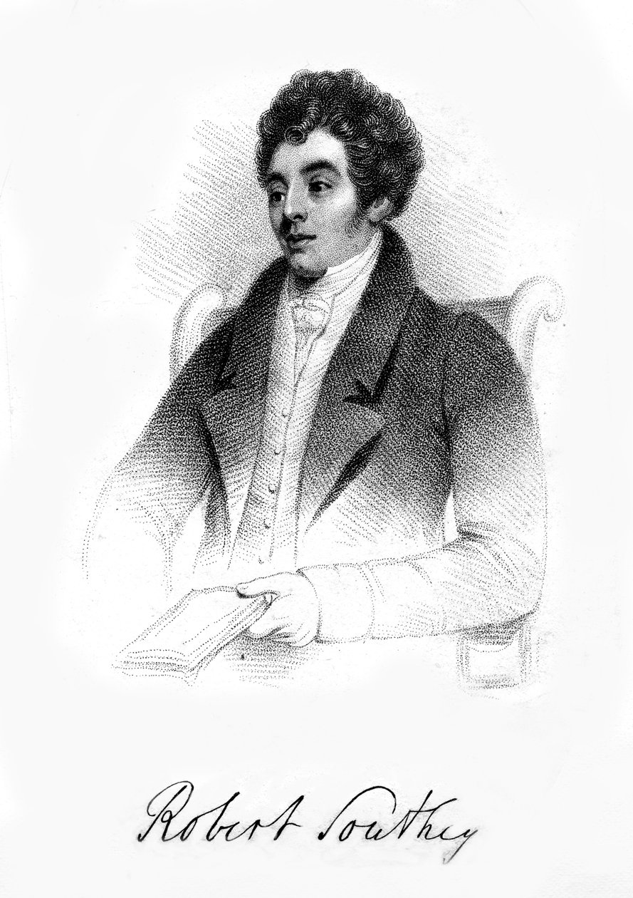 Robert Southey, engelsk poet, 1800-tallet av Unbekannt