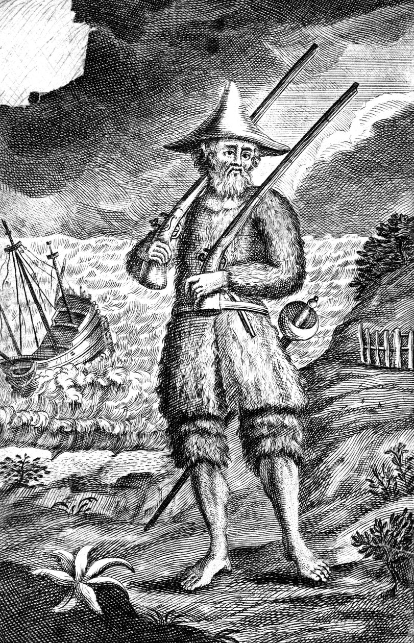 Robinson Crusoe, c1719 av Unbekannt
