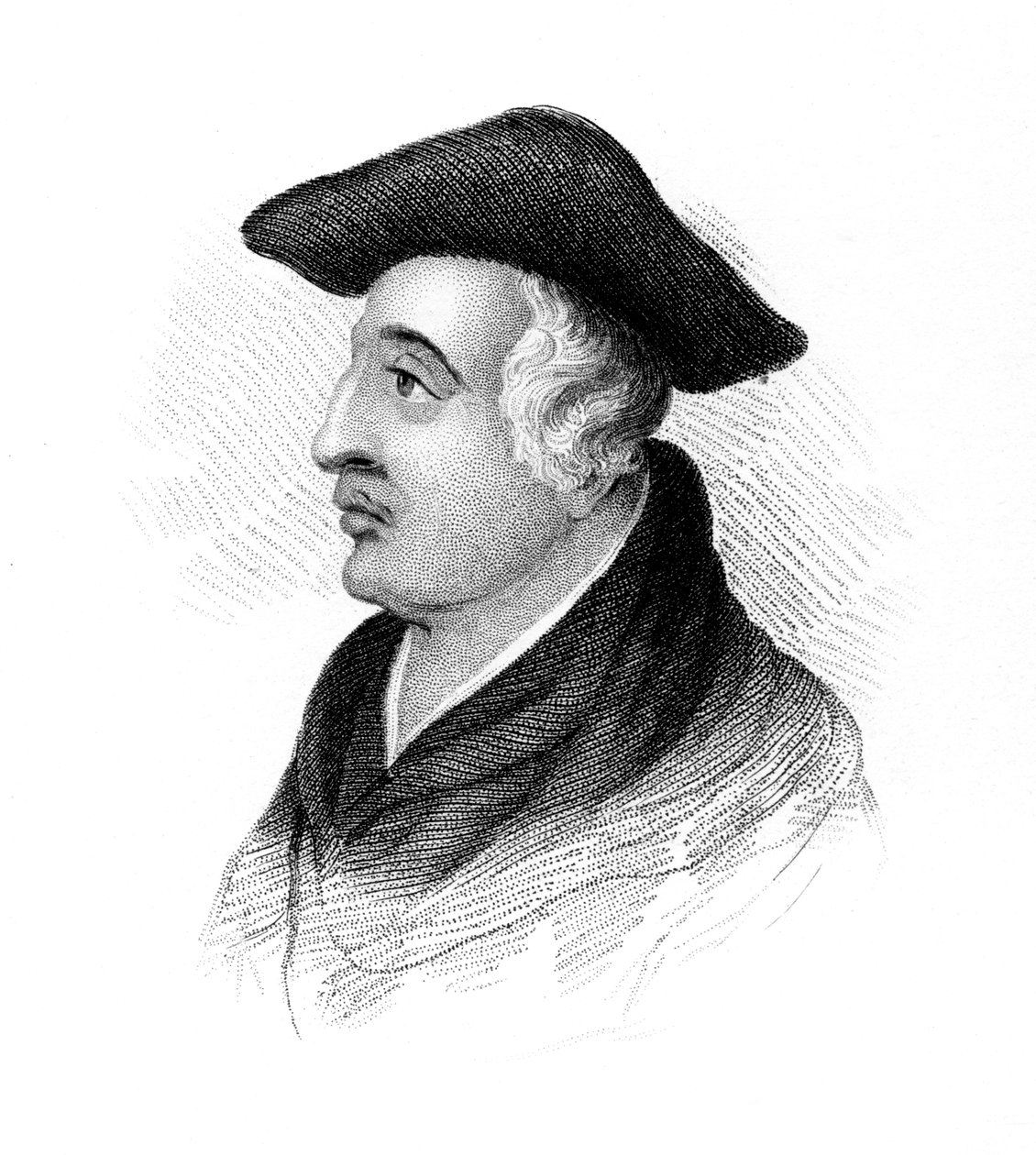 Roger Bacon, engelsk fransiskanerbrødre og filosof fra 1200-tallet, ca 1850 av Unbekannt