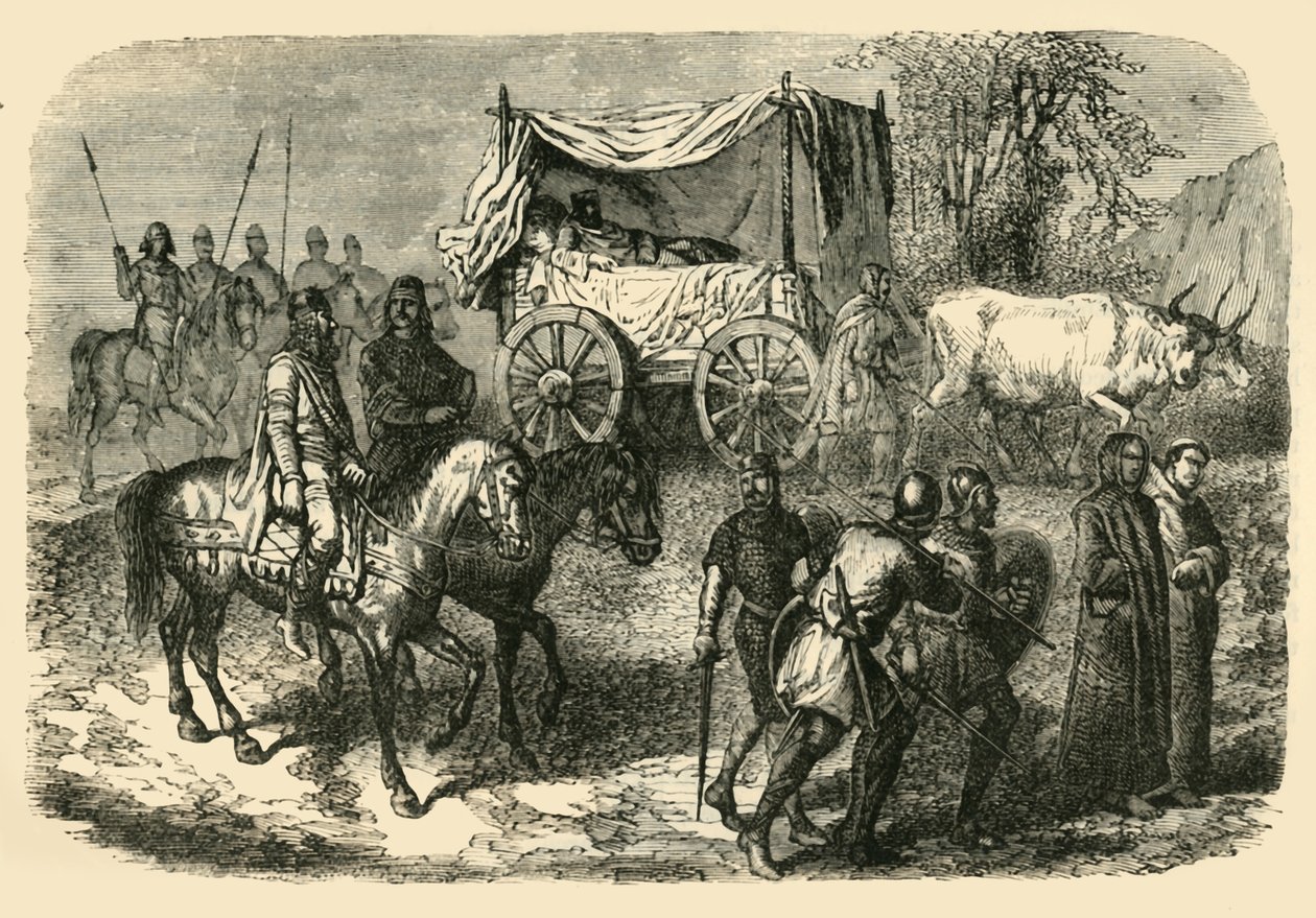 Roi Faineant Royal Sluggard of the Merovingian Race, 7. århundre, 1890. av Unbekannt