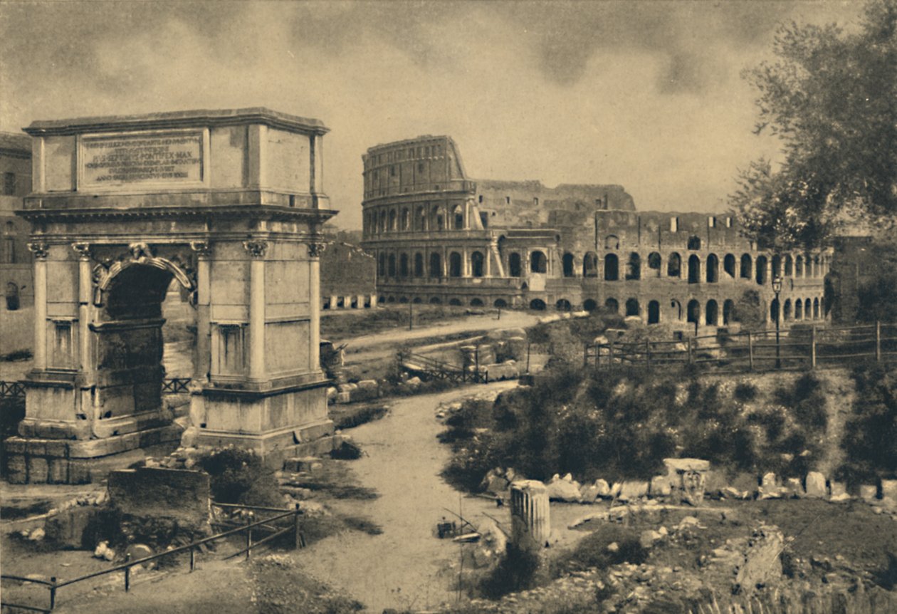 Roma - Titusbuen - Colosseum, 1910 av Unbekannt