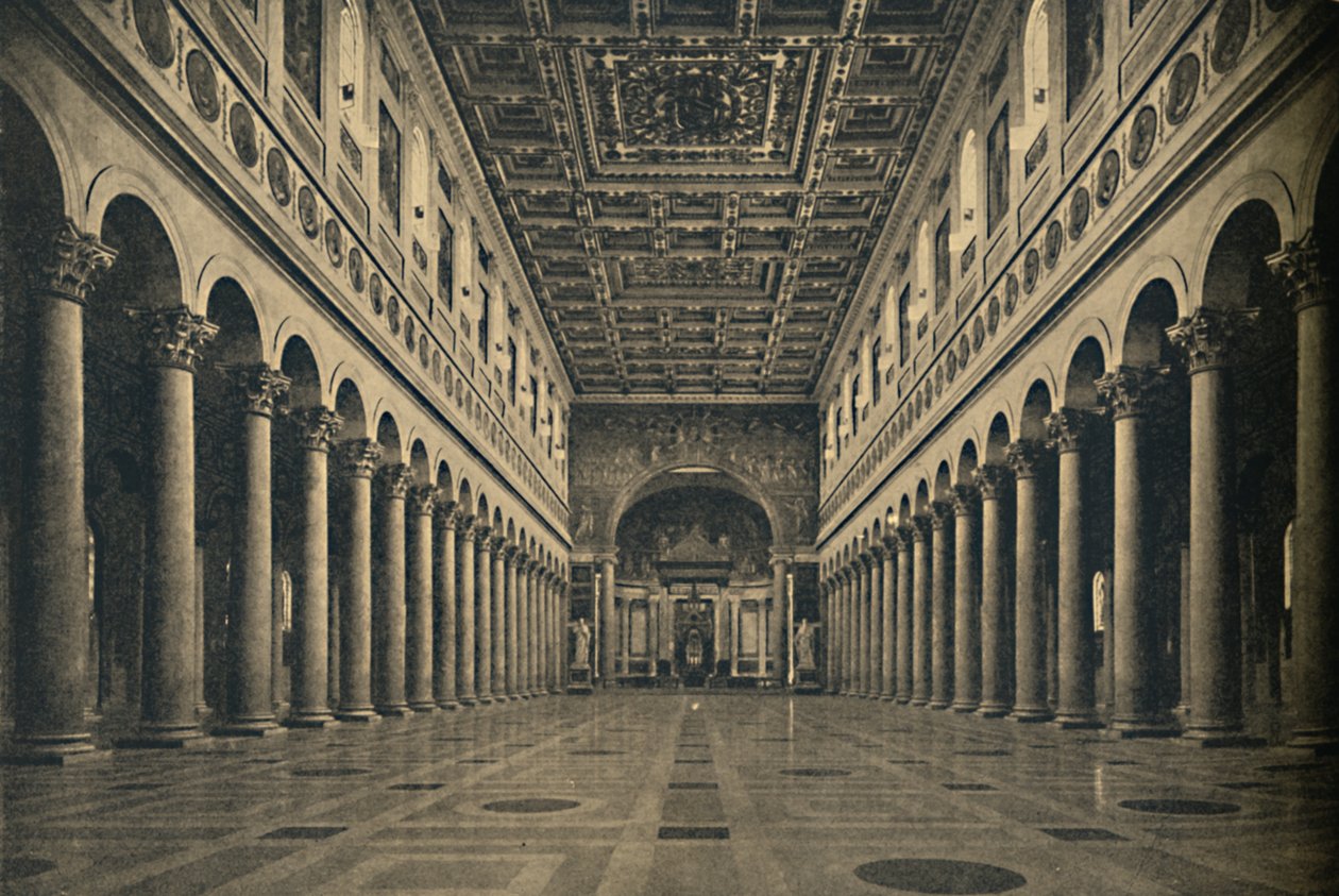 Roma - Basilica of St. Paul utenfor murene, 1910 av Unbekannt