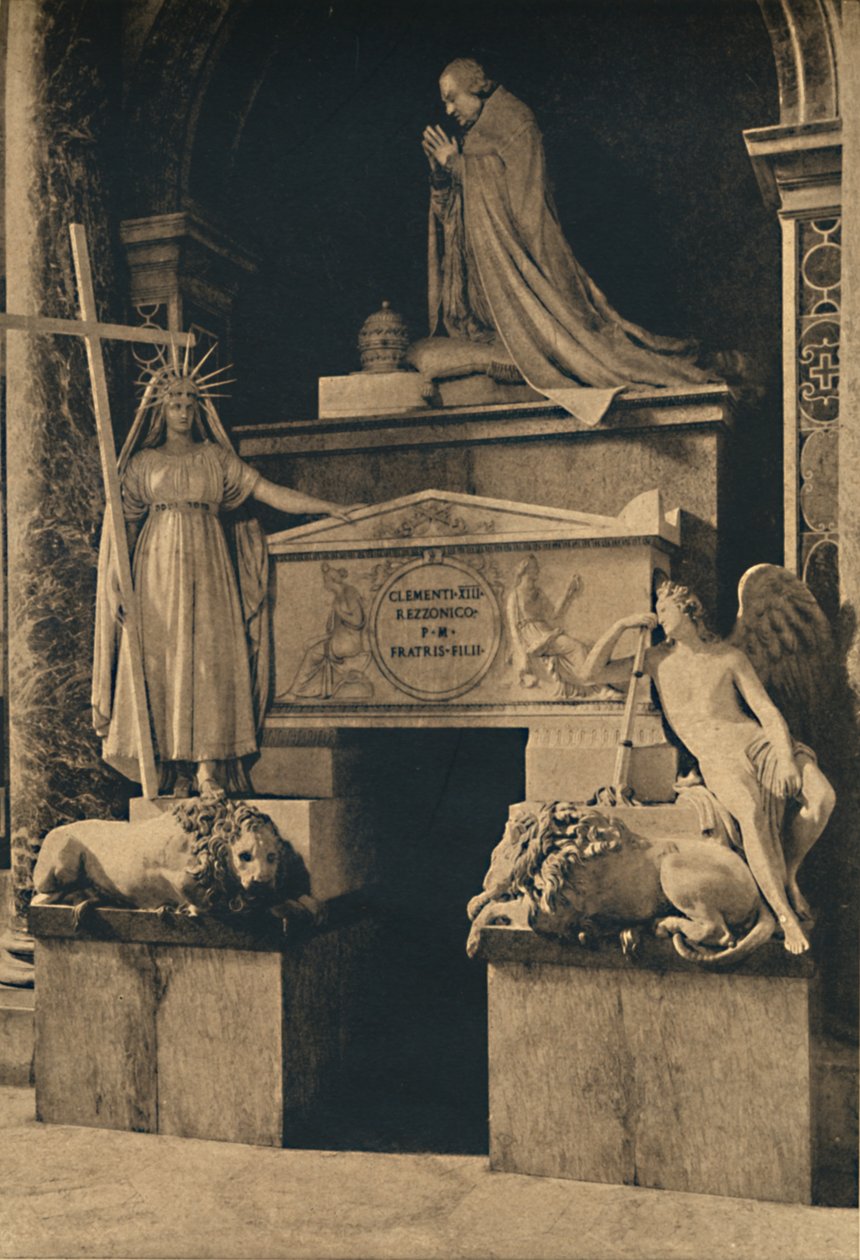 Roma - Basilica of St. Peter - Tomb of Clemens XIII, av Canova, 1910 av Unbekannt