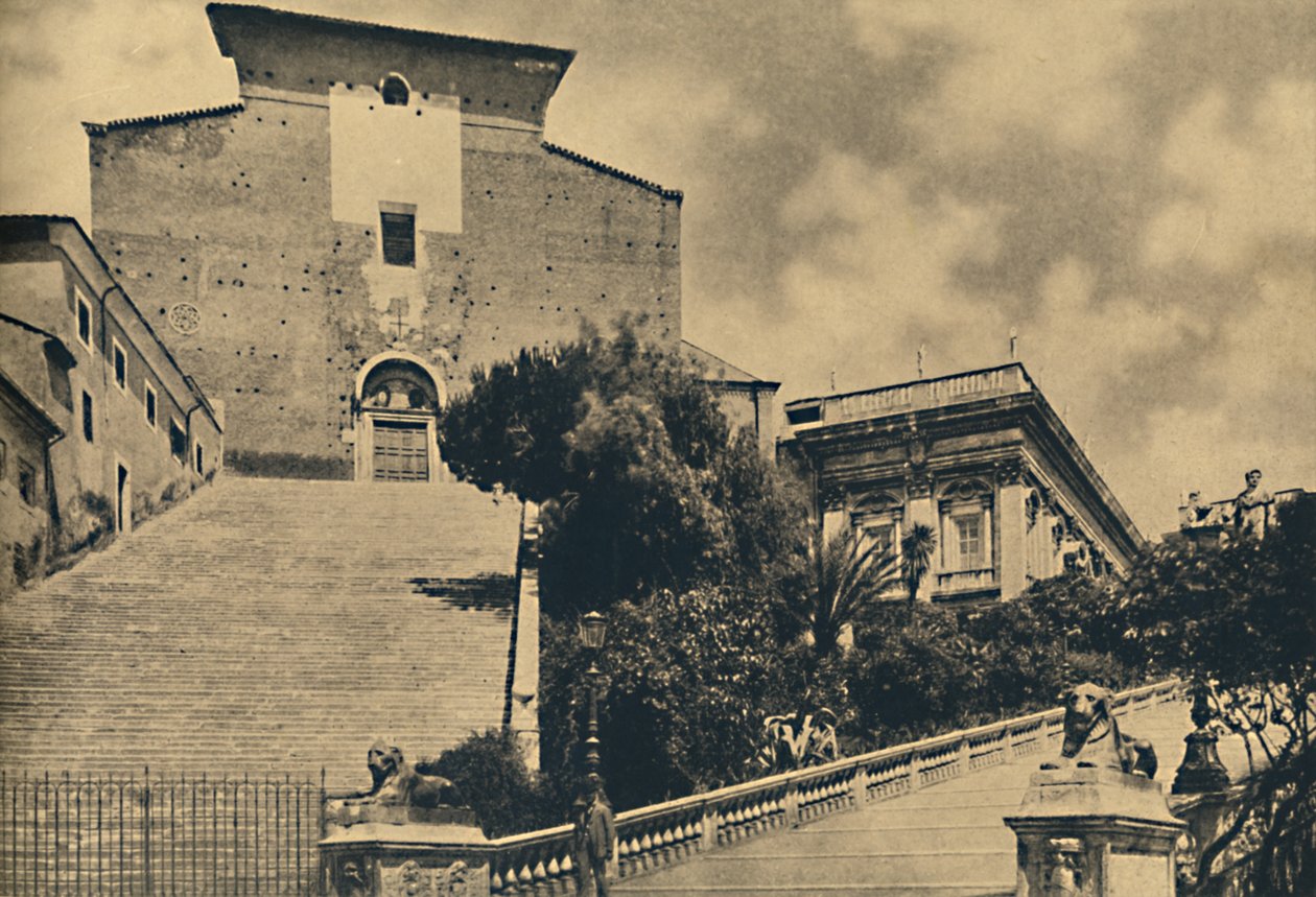Roma - S. Maria-kirken i Aracoeli, på Capitoline Hill, 1910 av Unbekannt