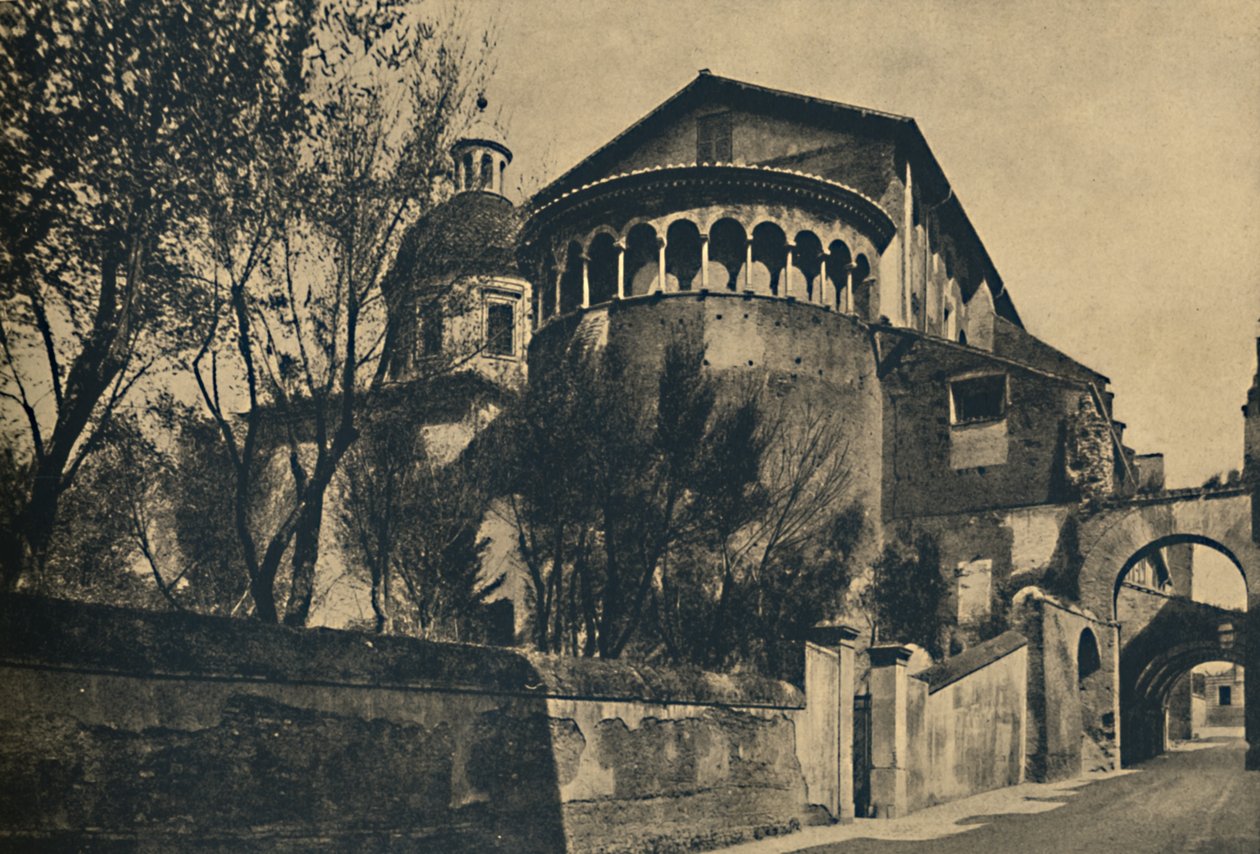 Roma - Clivus Scauri og Apse fra SS-kirken. Giovanni og Paolo på Caelian Hill, 1910 av Unbekannt