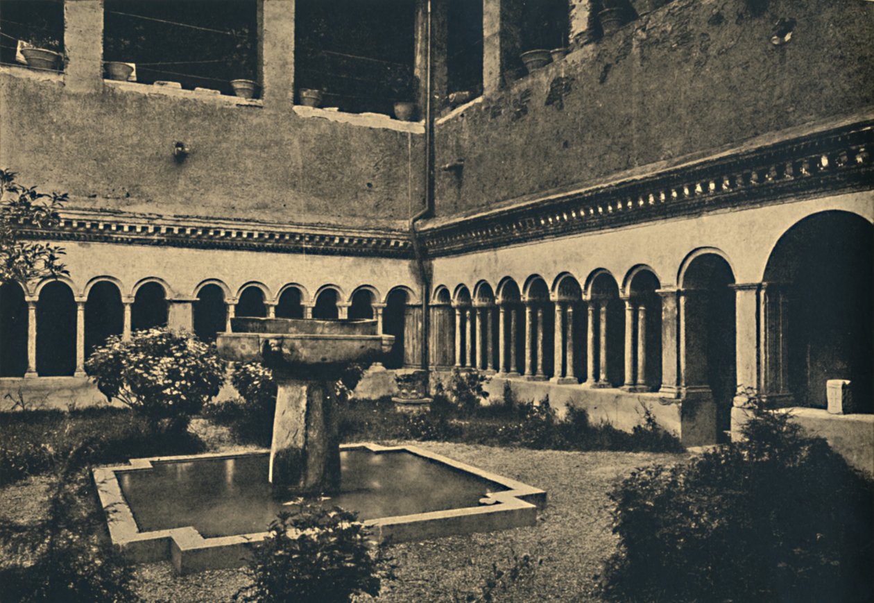 Roma - Cloisters of SS. Quattro Coronati på Caelian Hill. Bygget i 1113, 1910 av Unbekannt