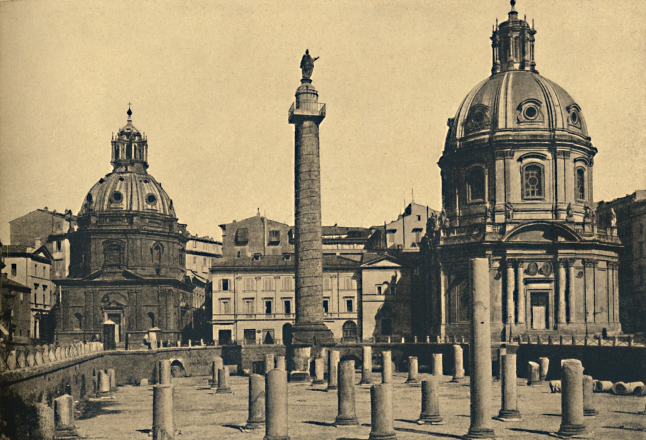 Roma - Trajan-søylen, 1910 av Unbekannt