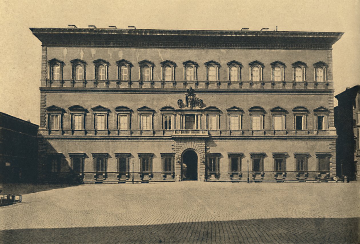 Roma - Farnese-palasset, 1910 av Unbekannt
