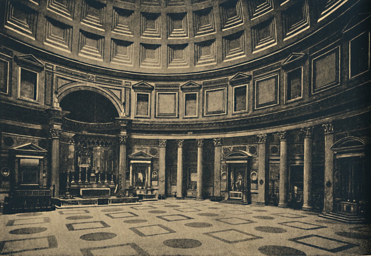 Roma - Interiør av Pantheon, nå kirken S. Maria ad Martyres, 1910 av Unbekannt