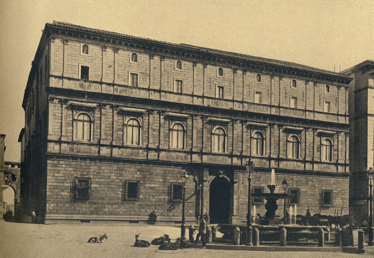 Roma - Piazza Scossacavalli. - Palace of Prince Torlonia, av Bramante, 1910 av Unbekannt