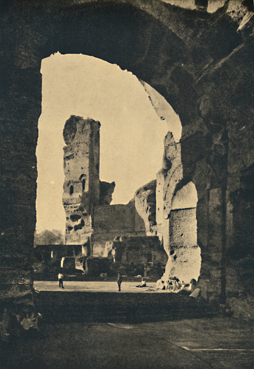 Roma - Rester av badene i Caracalla på Appian Way, 1910 av Unbekannt
