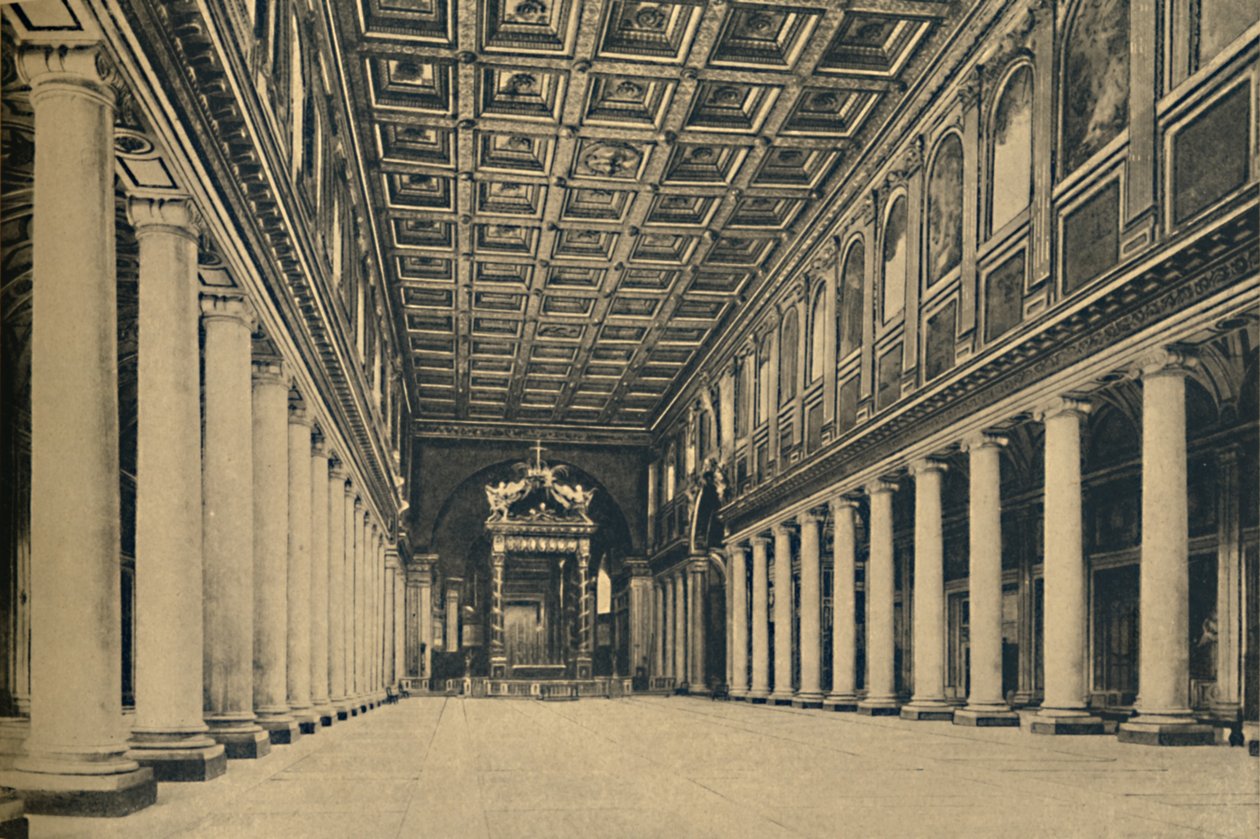 Roma - S. Maria Maggiore. Hovedskip,, 1910. av Unbekannt