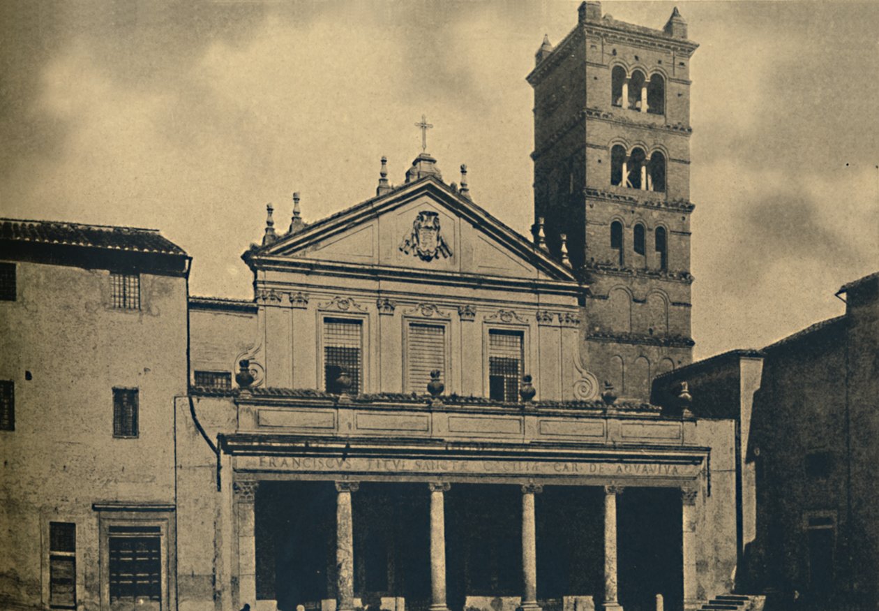 Roma - St. Cecilias kirketempel av Bramante i Cloisters of S. Pietro i Montorio på Ja av Unbekannt