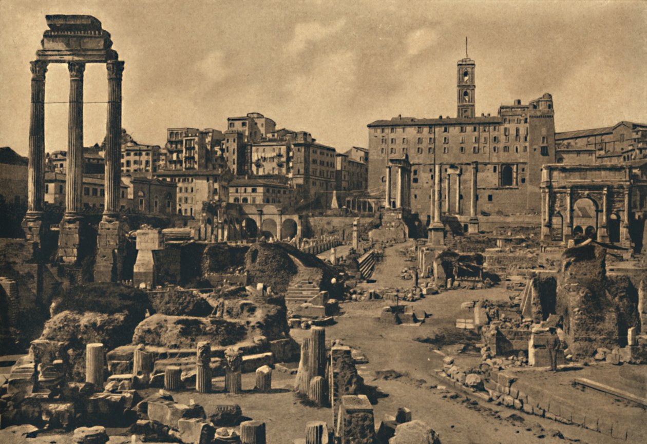 Roma - Forum Romanum og Capitoline Hill, 1910 av Unbekannt