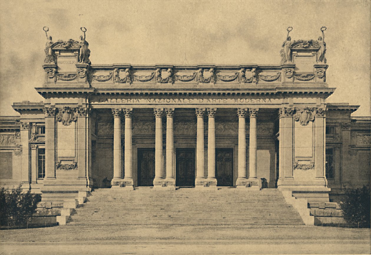 Roma - Valle Giulia. Nasjonalgalleriet for moderne kunst. Bazzani, 1910, 1910 av Unbekannt
