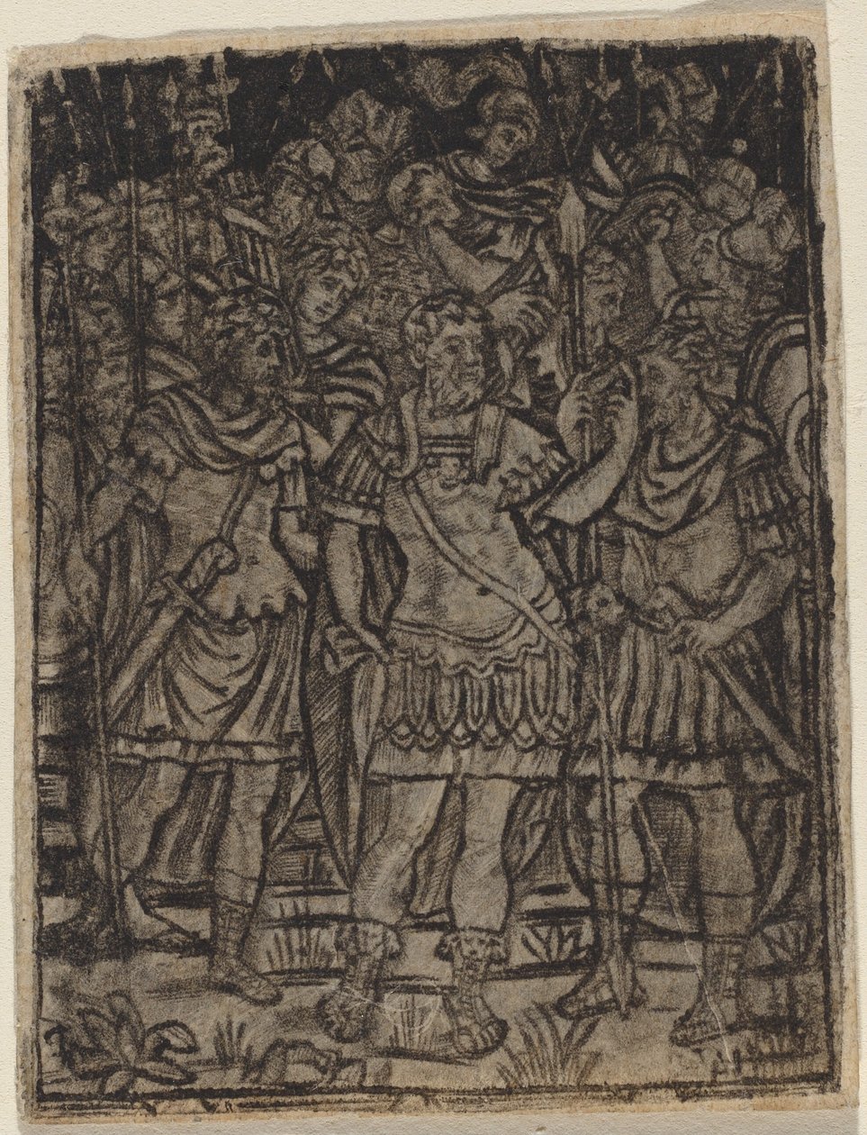 Romersk general som henvender seg til troppene sine, ca. 15101530. av Unbekannt