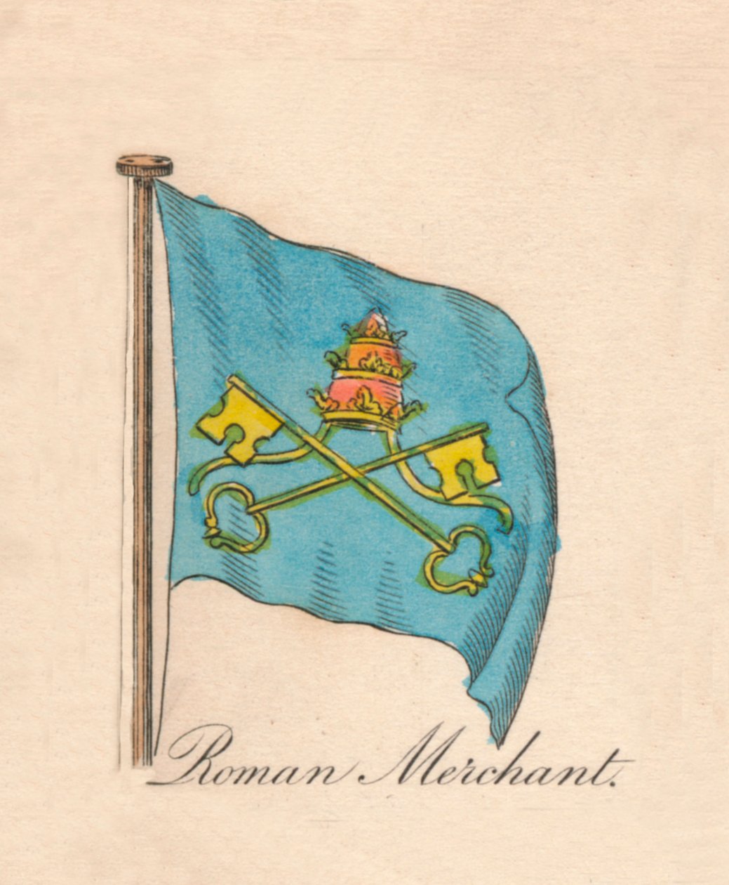 Romersk kjøpmann, 1838 av Unbekannt