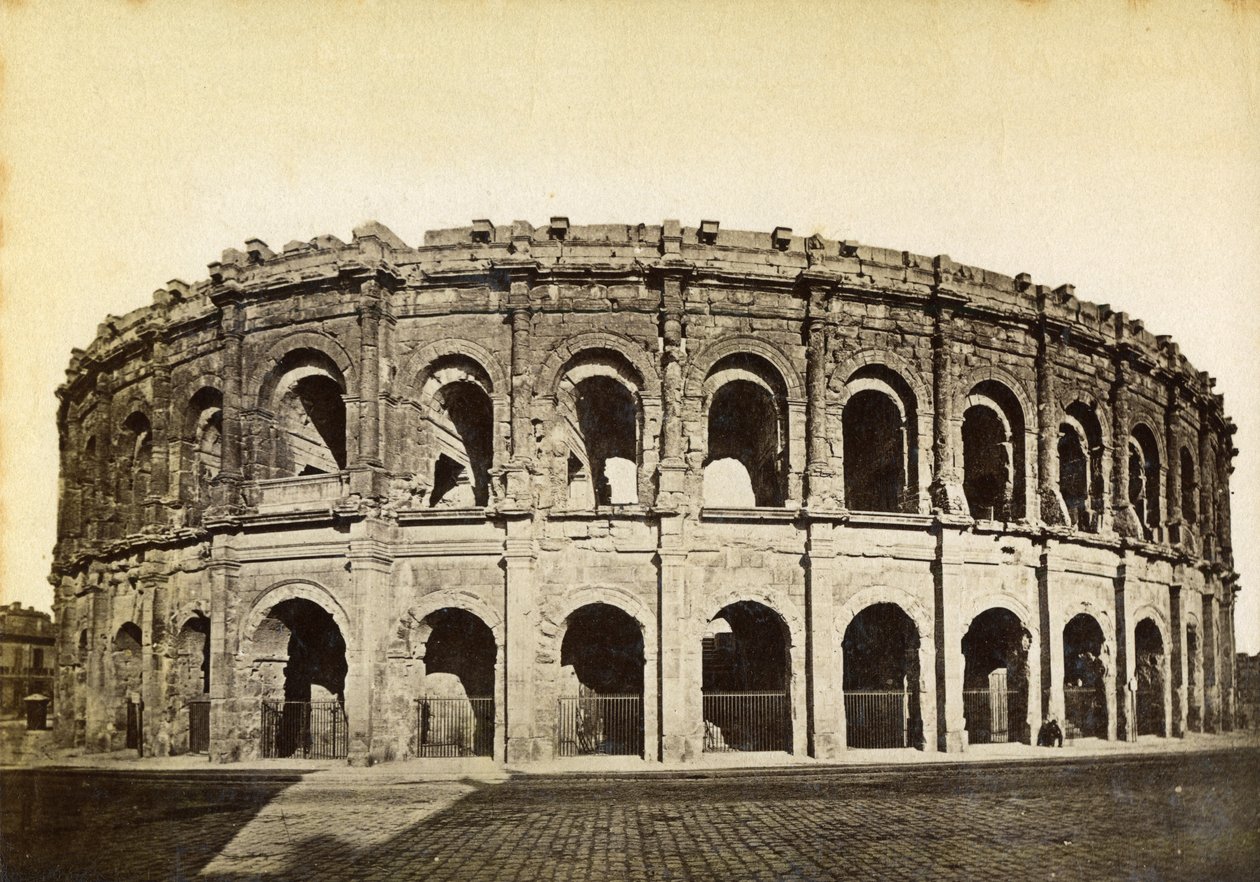 Romersk amfiteater, Nimes, Frankrike, slutten av 1800- eller begynnelsen av 1900-tallet av Unbekannt
