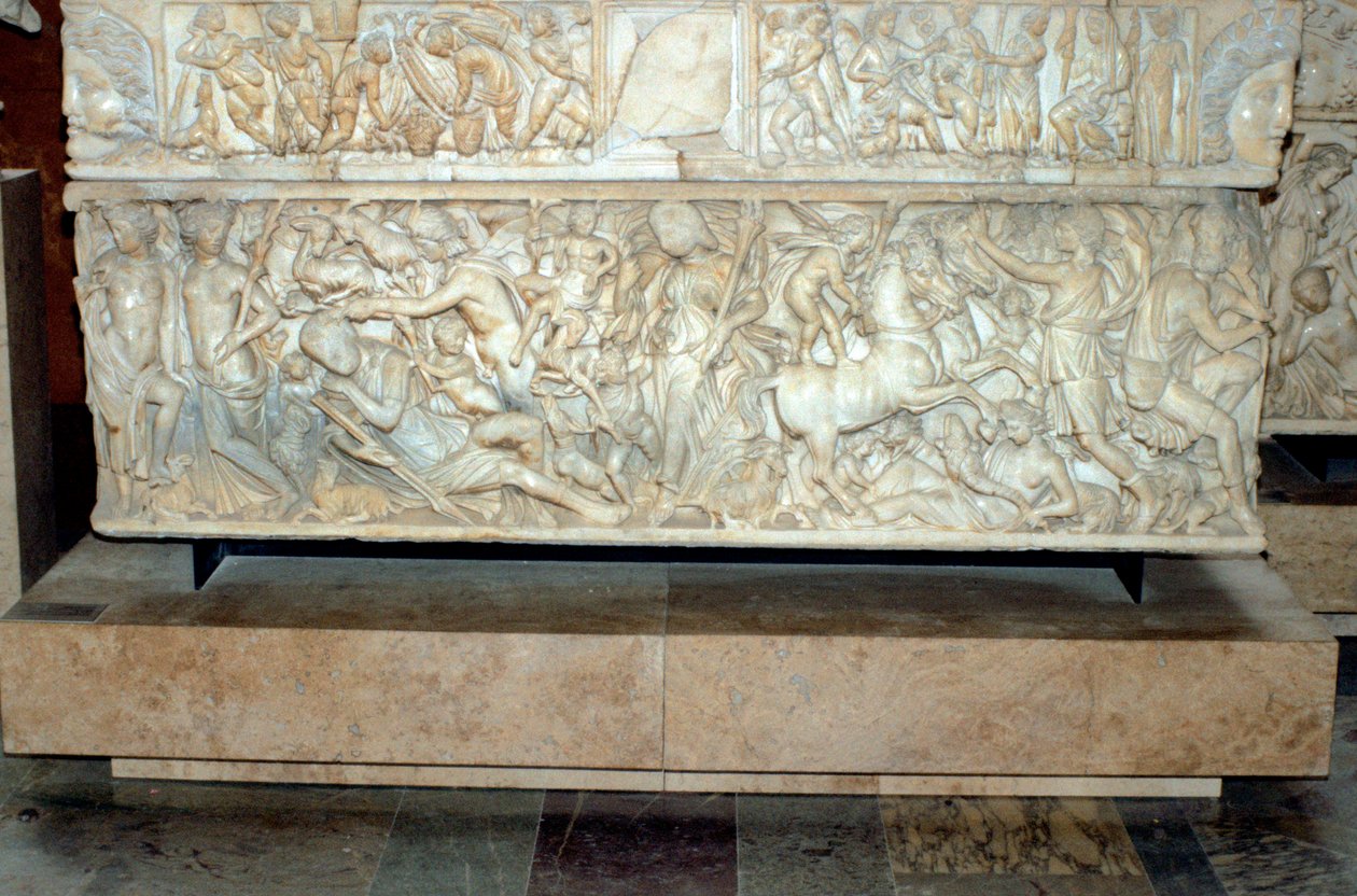 Romersk sarkofag med legenden om Selene og Endymion, 230-235 e.Kr. av Unbekannt