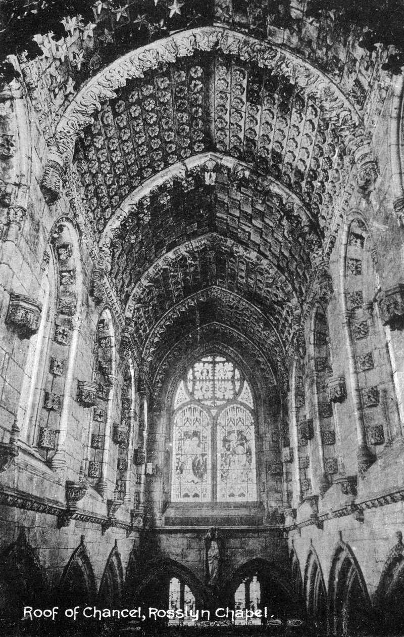 Roof of the Chancel, Rosslyn Chapel, Midlothian, Skottland, 1900-tallet av Unbekannt